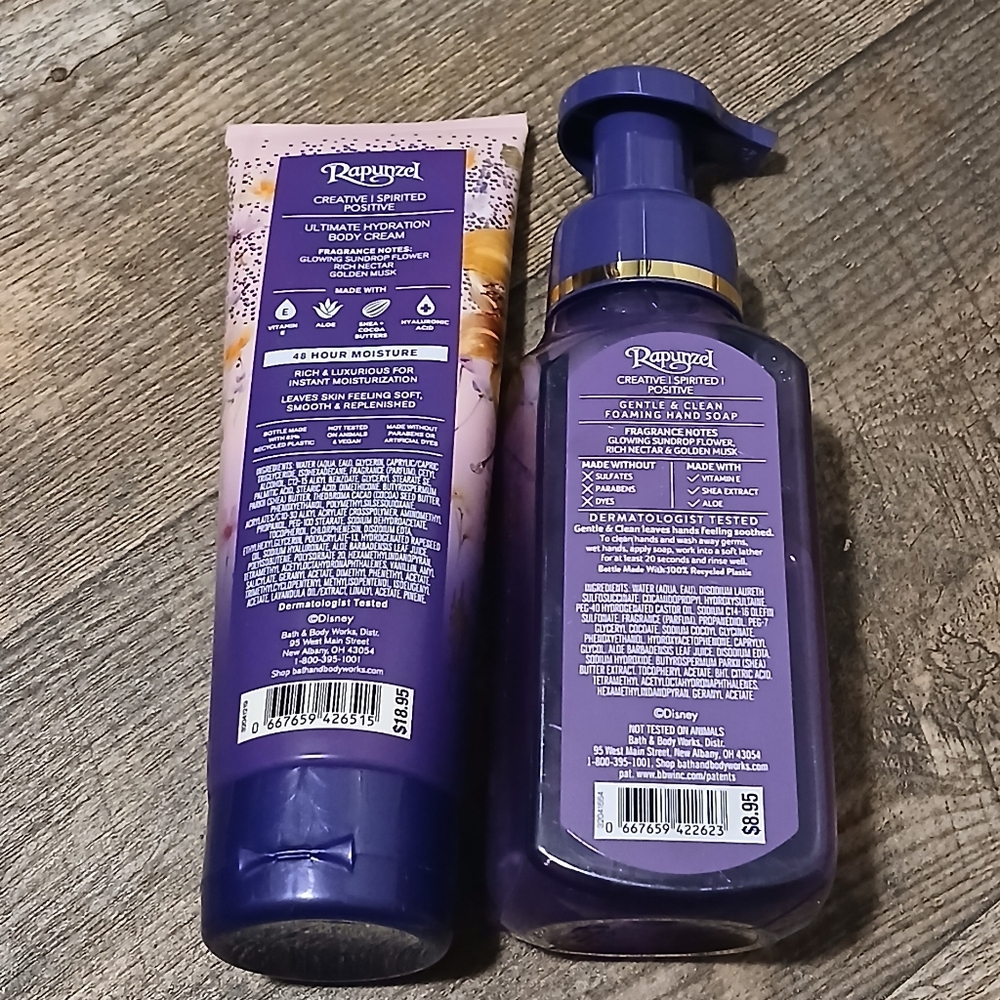 Disney ♡ Rapunzel Foaming Hand Soap & Body Cream - Picture 4 of 5